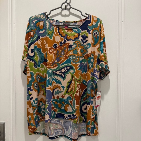 Vince Camuto Multicolor Paisley Blouse - Picture 1 of 5
